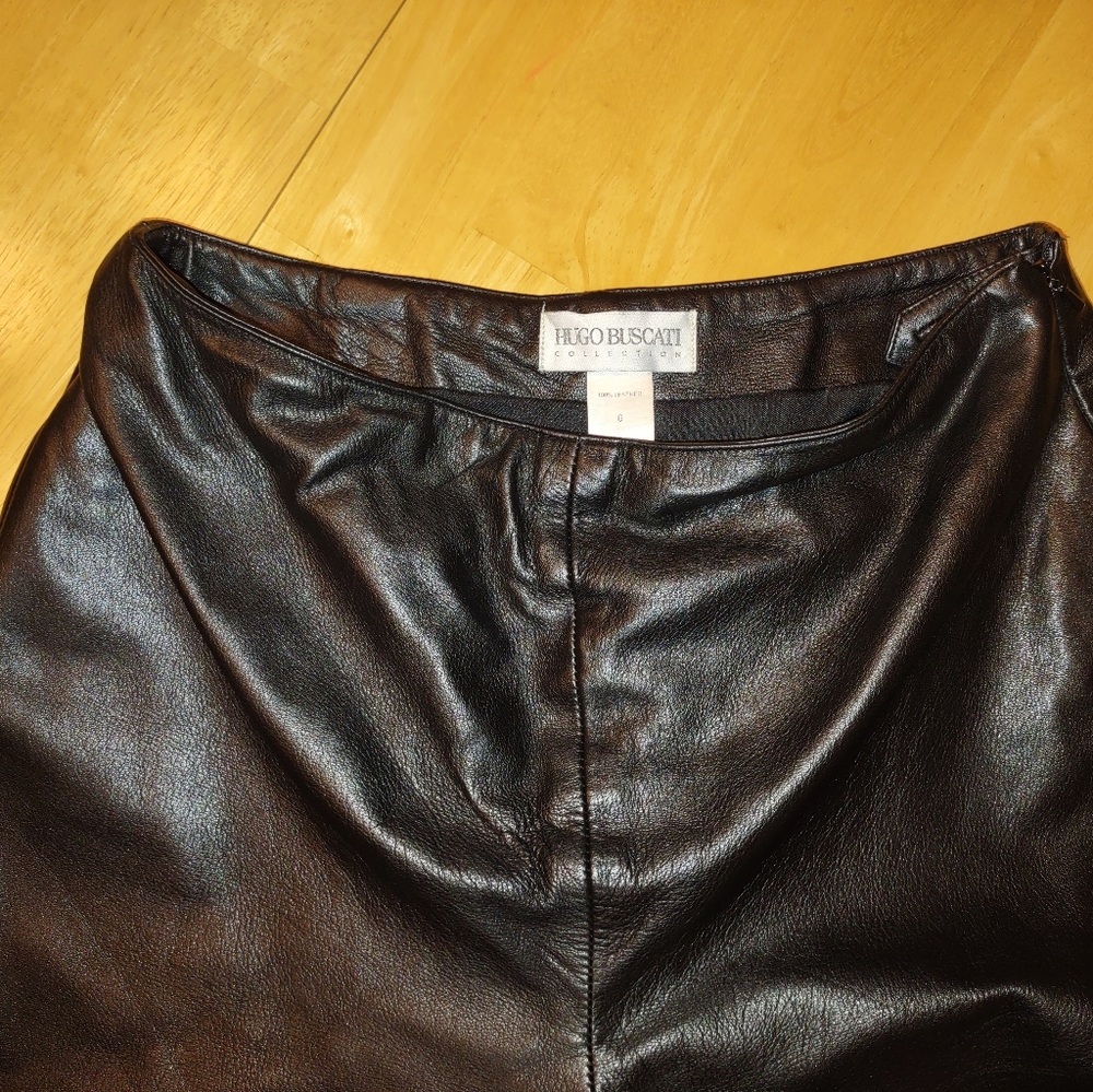 Vintage Hugo Buscati Leather Pants from Victoria Secret!